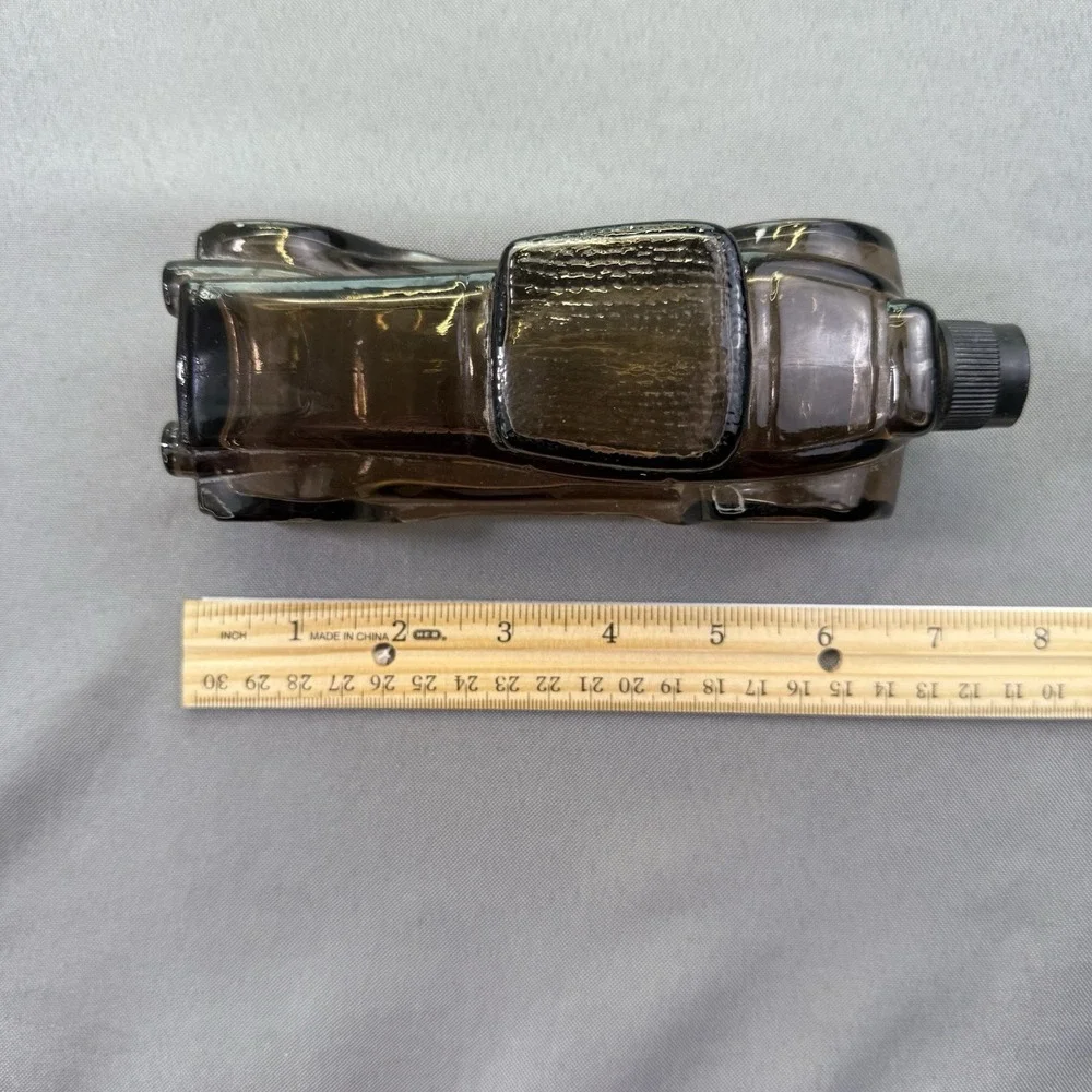 1978 Avon Sterling Six Deep Woods Aftershave Car Bottle Silver‎ Empty